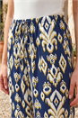 Navy  Petite Aztec Stretch Trouser, Image 4 of 4
