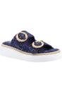 Navy Favor Howdy Sandals, Image 1 of 4