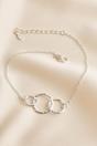 Silver Sterling Silver Three Circles Bracelet, Image 1 of 3
