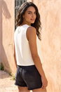Ivory  Dusk Floral Embroidered Top, Image 2 of 4