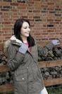 Black Ladies Knitted Magic Thermal Wool Gloves for Cold Weather, Image 5 of 5