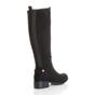 Black Low Heel Calf Riding Boots, Image 4 of 6