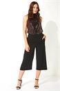 Black Wide Leg Culottes, Image 3 of 5