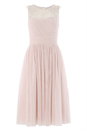 Light Pink Bead Embellished Knee Length Dress, Image 5 of 5