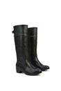Black 'Caiden' Knee High Boots Low Heel Western Style, Image 5 of 7