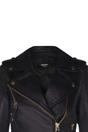 Gold Leather Quilted Brando Biker Jacket, Image 4 of 4