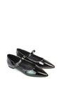 Black XY LONDON Black 'Aimee' Flat Mary Jane Ballerina Pumps, Image 5 of 5