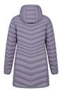 Purple Mountain Warehouse Purple Florence Long Padded Jacket, Image 2 of 4