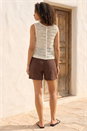 Ivory  Dusk Sequin Detail Waistcoat, Image 3 of 4