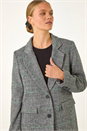 Black Tailored Single Breasted Coat, Image 5 of 7