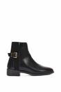 Black XY LONDON Black 'Ailany' Chelsea Ankle Boots Elasticated Buckle Detail, Image 1 of 6