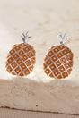 Silver Sterling Silver Pineapple Fruit Studs, Image 3 of 3