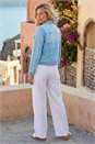 Light Blue  Classic Cotton Denim Jacket, Image 3 of 4
