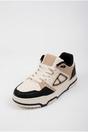 Black iKrush Black Cordelia Two Tone Panel Chunky Trainers, Image 2 of 5