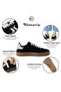 Black Tamaris Black Tamaris Womens Black White Fur Sneakers, Image 2 of 8