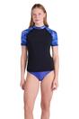 Teal Patterned Rash Guard, Image 4 of 4