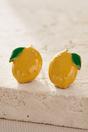 Gold Mia Gioielli Gold Sterling Silver Lemon Fruit Studs, Image 2 of 2