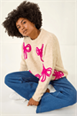 Ivory  Soft Bow Knit Jumper, Image 4 of 7