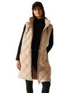 Taupe Rurietta Long Length Gilet, Image 1 of 4