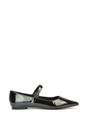 Black XY LONDON Black 'Aimee' Flat Mary Jane Ballerina Pumps, Image 1 of 5