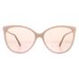 Pink Cat Eye Nude Glitter Gold Mirror Sunglasses, Image 1 of 4