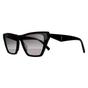 Black Saint Laurent Black Cat Eye Black Grey Gradient Sunglasses, Image 2 of 6