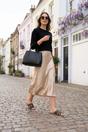 Black Cordelia Mirrored Disc Embellished H Sandals, Image 5 of 5