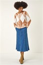Beige Fluffy Argyle Knit Cardigan, Image 2 of 5