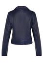 Blue Leather Brando Biker Jacket -Loughton, Image 3 of 4