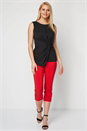 Black Sleeveless Knot Front Top , Image 2 of 8