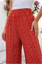 Orange Paisley Print Wide Leg Trouser , Image 4 of 4