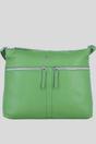 Green 'Mourne' Sleek Real Leather Shoulder Bag, Image 1 of 5