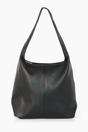 Black Italian Leather Shoulder Bag, Image 1 of 3