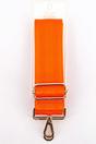 Orange Sarta Orange Plain Woven Wide Bag Strap, Image 4 of 4