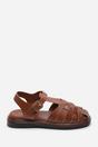 Tan Chime Fisherman Flatform Sandal, Image 2 of 6