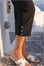 Black Petite Cropped Stretch Trouser, Image 4 of 4