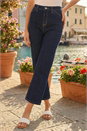 Indigo Cotton Ankle Grazer Stretch Jean, Image 2 of 4