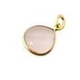 Light Pink Gold Vermeil Plated Rose Quartz October Birthstone Pendant, Image 1 of 1