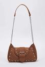 Brown WOVCOR Brown Buckle Strap Mini Shoulder Bag, Image 1 of 3