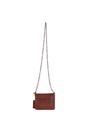 Tan Ashwood Leather Tan Vintage Mini Leather Cross Body Shoulder Bag With Chain Strap, Image 4 of 4