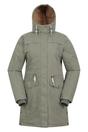 Khaki Acorn Waterproof Borg Lined Padded Parka, Image 1 of 4