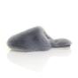 Grey AJVANI Grey Fluffy Mule Slippers, Image 3 of 5