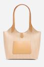Beige Akira Raffia Shoulder Bag with Contrast Front Pocket, Image 5 of 7
