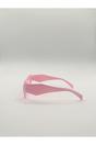 Pink SVNX Pink Angular Cat-Eye Sunglasses in Pink, Image 3 of 3