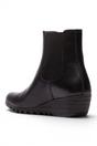 Black Womens Leather heel Chelsea Boot-ORFU496, Image 4 of 5