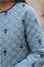 Navy  Petite Quilted Padded Jacket, Image 4 of 4