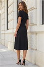 Black Petite Keyhole Dress, Image 3 of 4