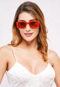 Red Retro-Inspired Bold Rectangle Sunglasses, Image 6 of 7
