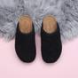Black AJVANI Black Footbed Mules Slippers, Image 4 of 6