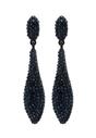 Navy Blue AVANT-GARDE PARIS Navy Blue Diva Collection Drop Earrings, Image 1 of 5